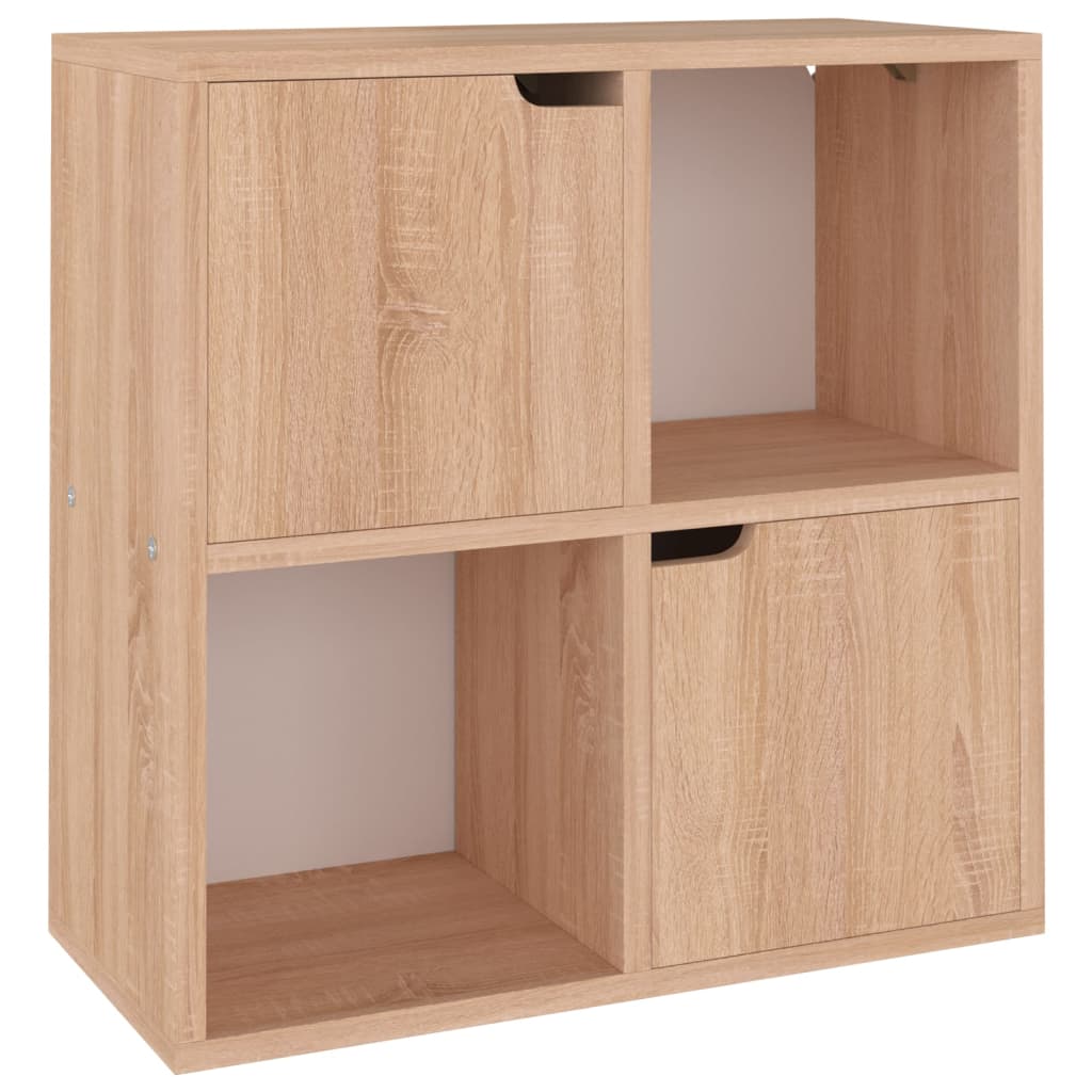 Boekenkast 60x27,5x59,5 cm bewerkt hout eikenkleurig