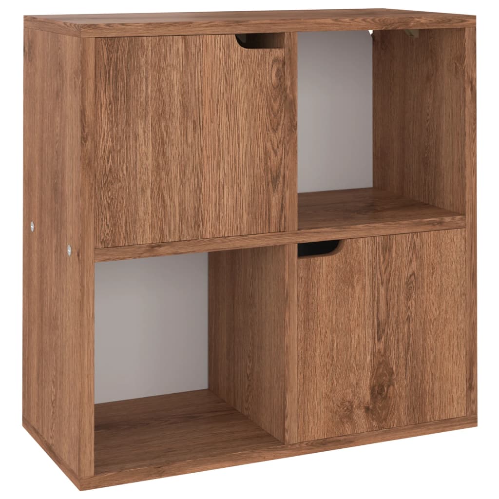 Boekenkast 60x27,5x59,5 cm bewerkt hout eikenkleurig