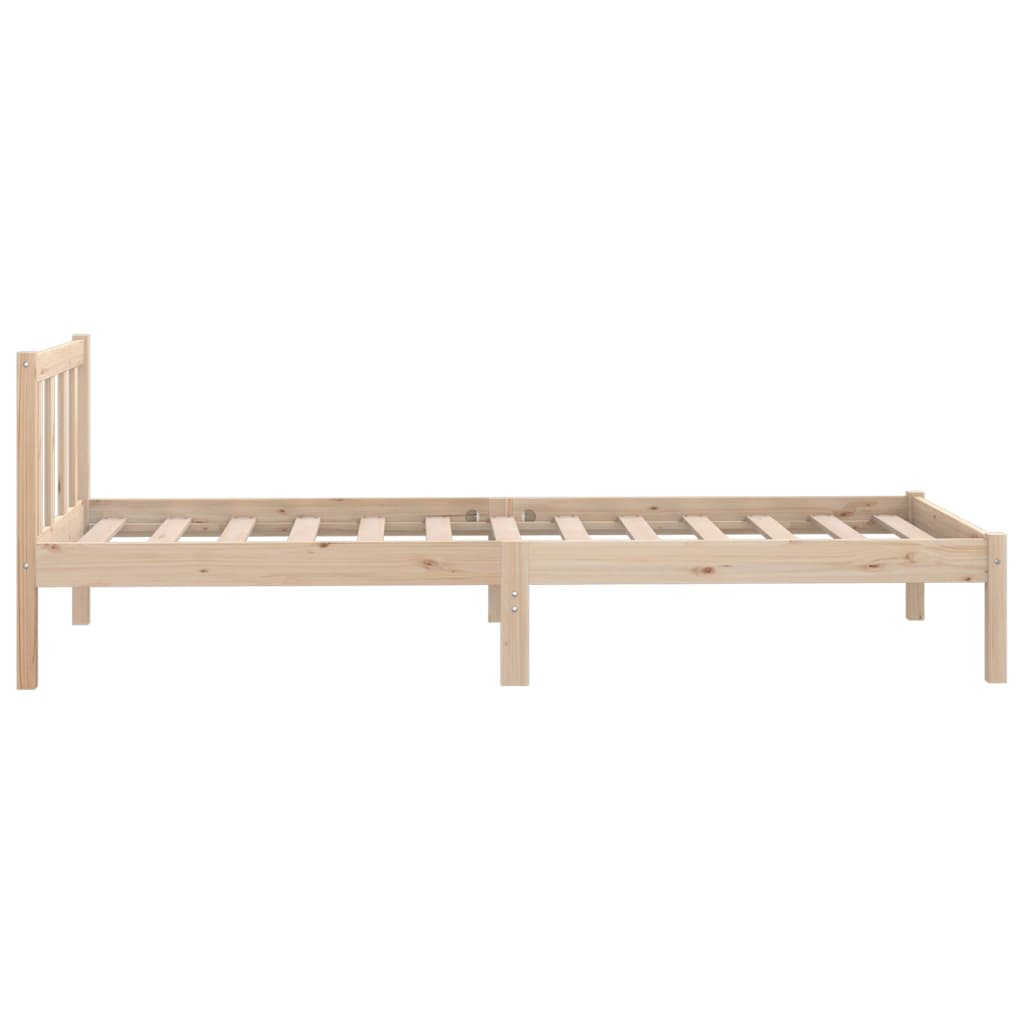 Bedframe massief grenenhout 75x190 cm