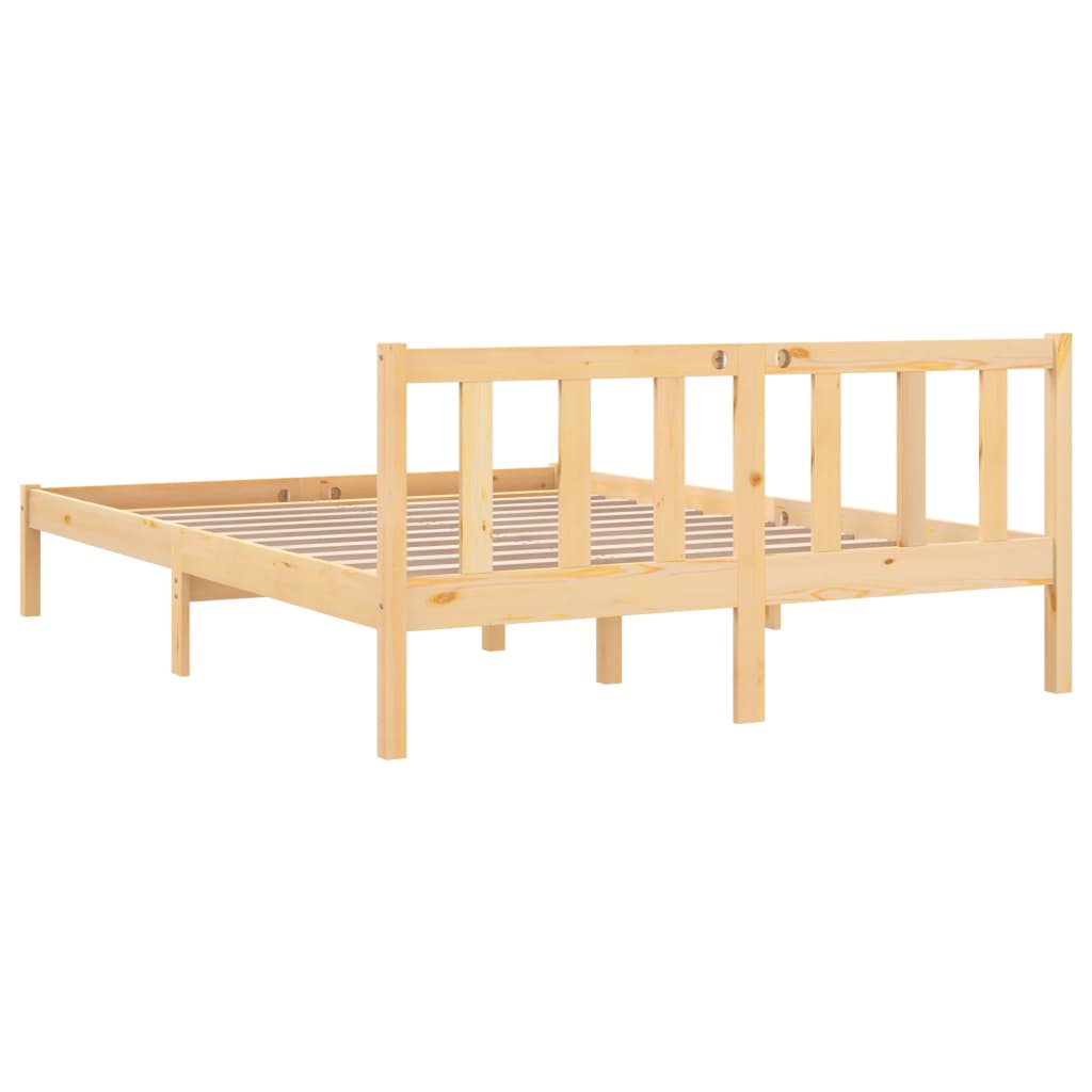 Bedframe massief grenenhout 75x190 cm