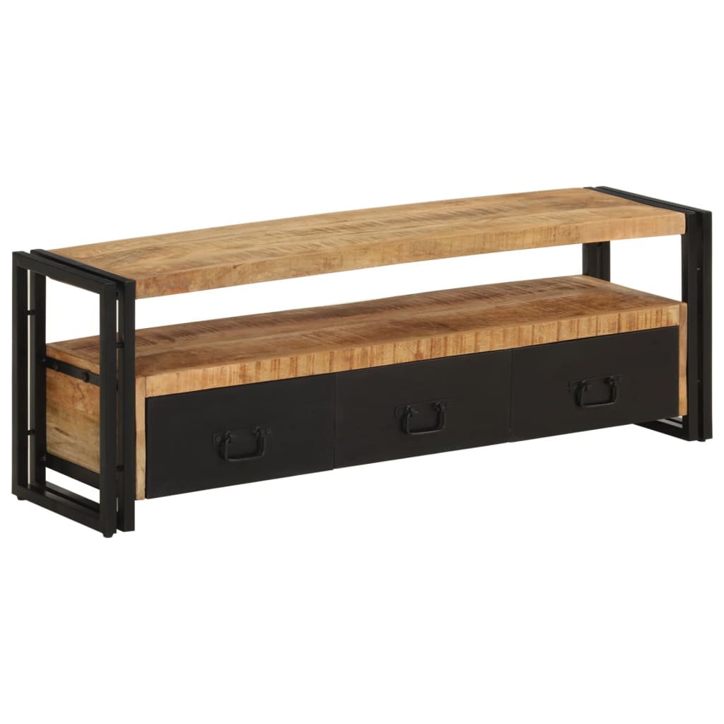 Tv-meubel 120x30x40 cm massief mangohout