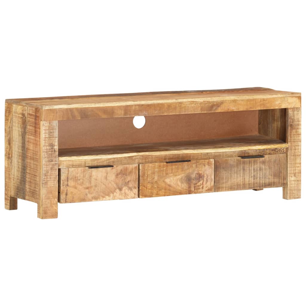 Tv-meubel 110x30x40 cm ruw mangohout