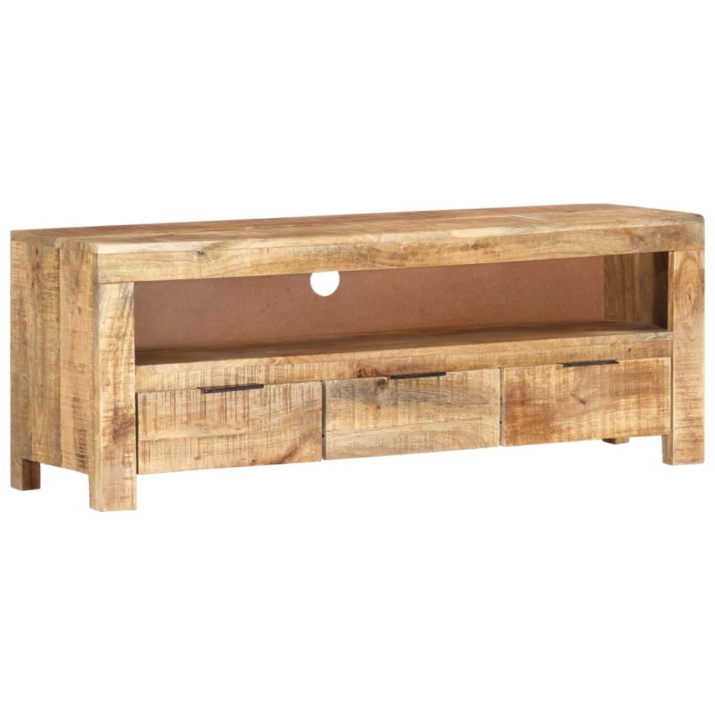 Tv-meubel 110x30x40 cm ruw mangohout