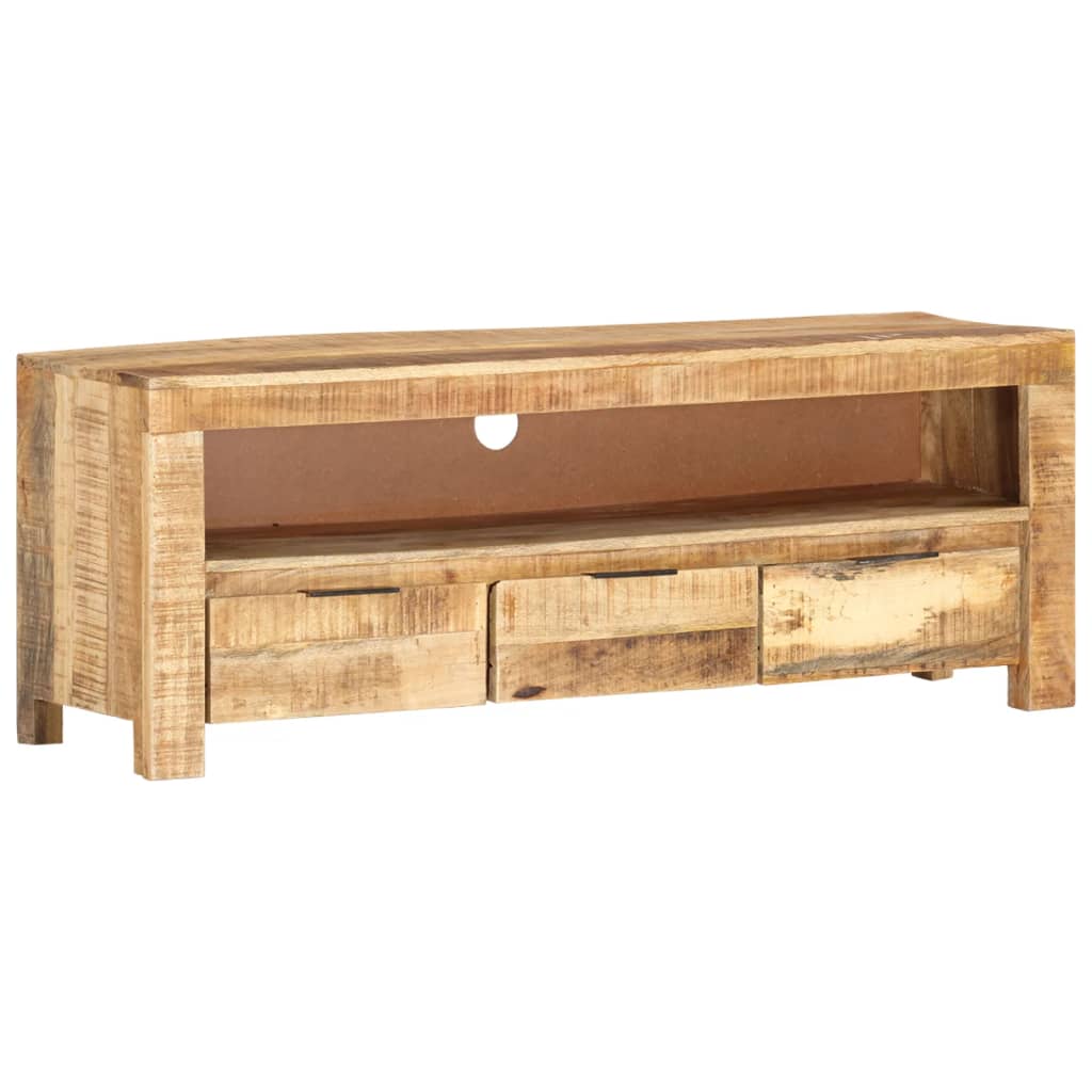 Tv-meubel 110x30x40 cm ruw mangohout