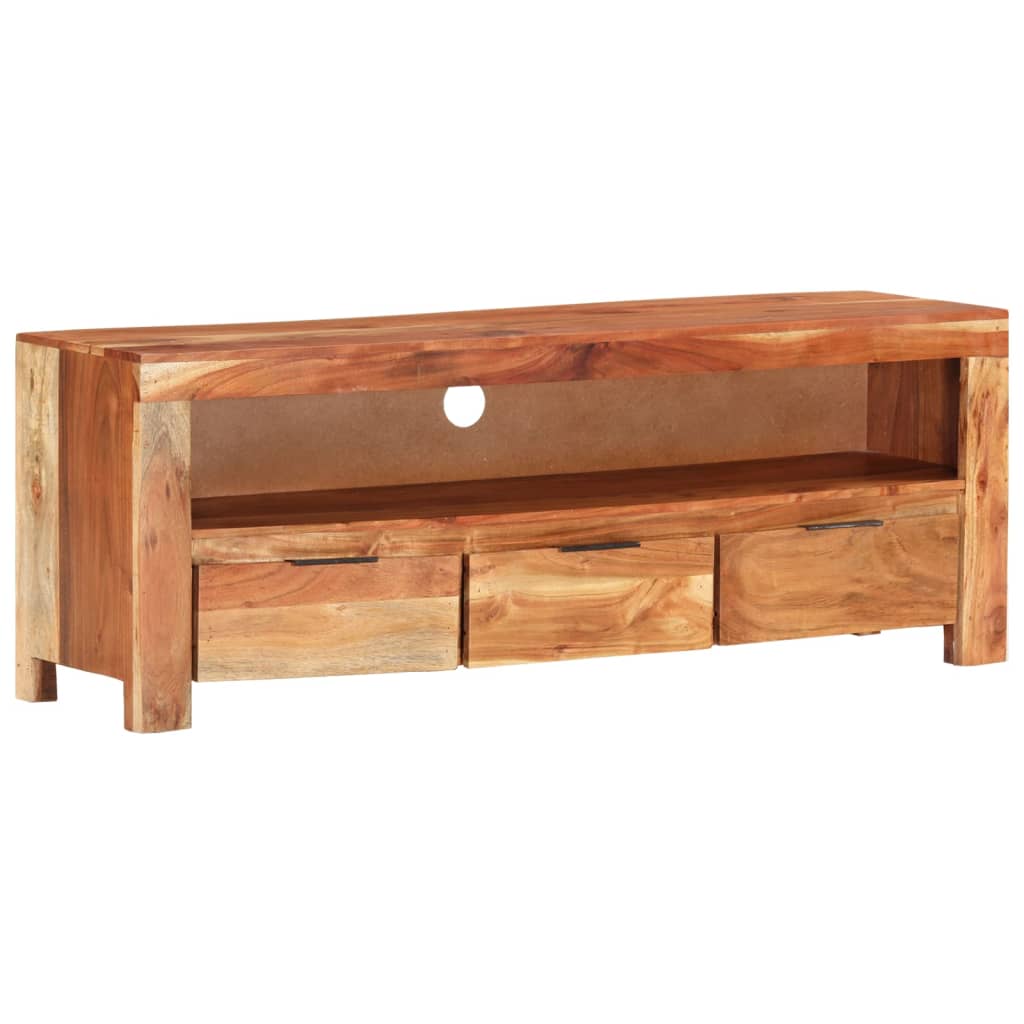 Tv-meubel 110x30x40 cm ruw mangohout