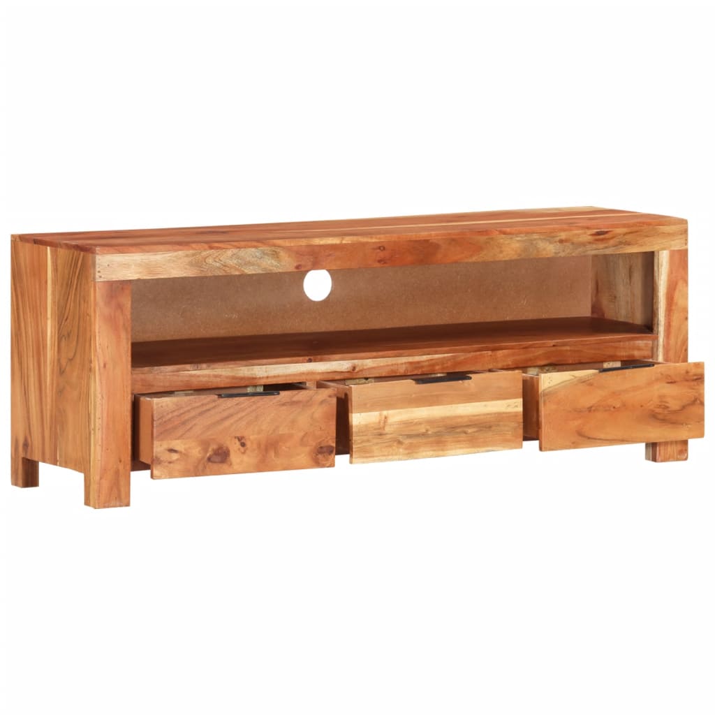 Tv-meubel 110x30x40 cm ruw mangohout