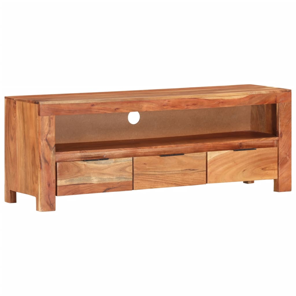 Tv-meubel 110x30x40 cm ruw mangohout