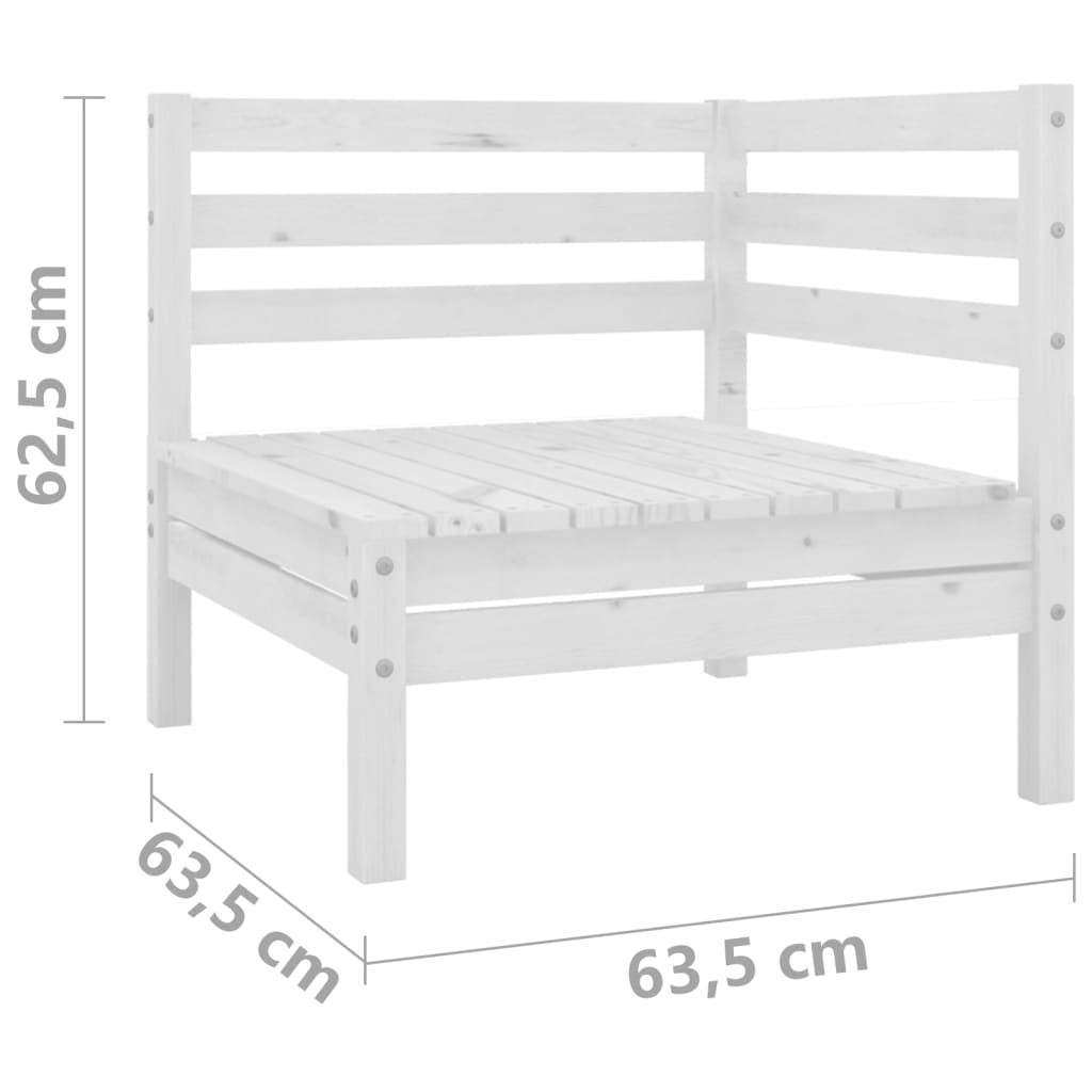 Tuinbank 2-zits massief grenenhout