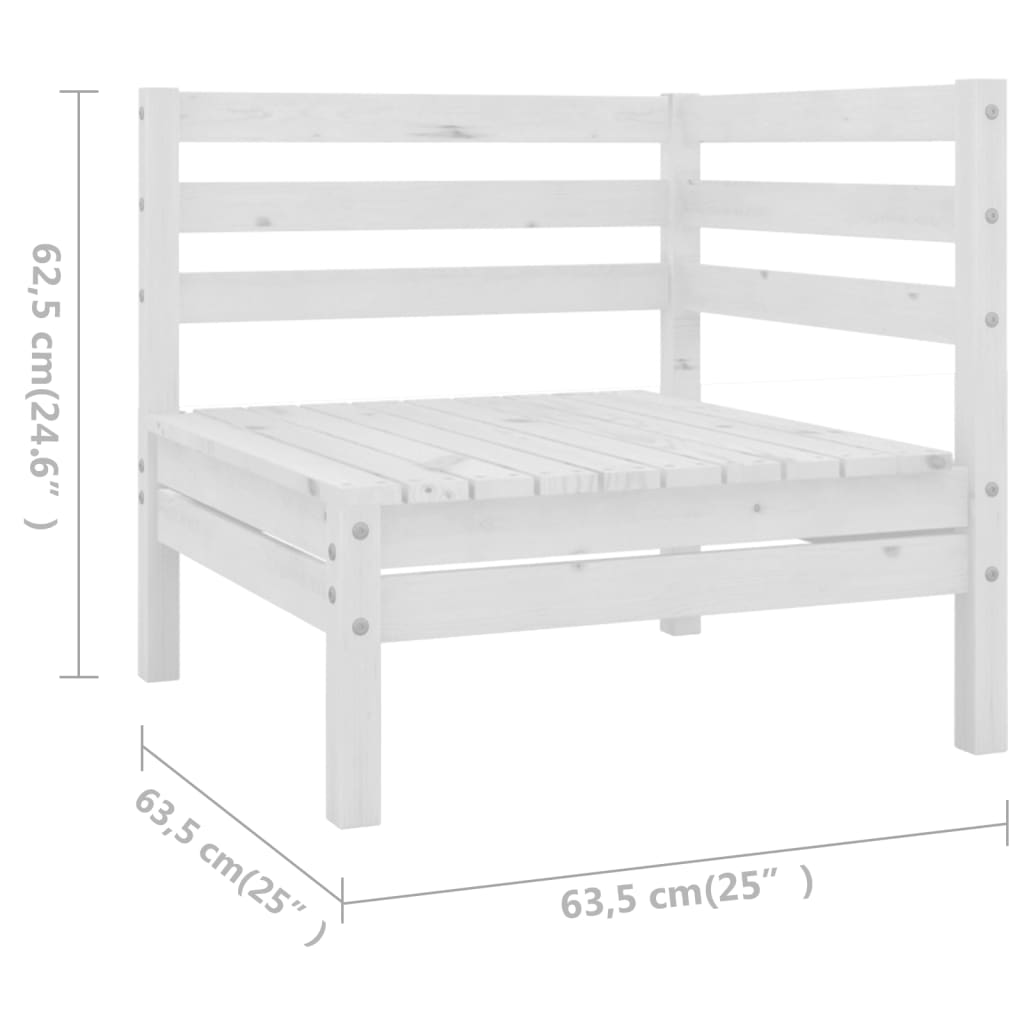 7-delige Loungeset massief grenenhout