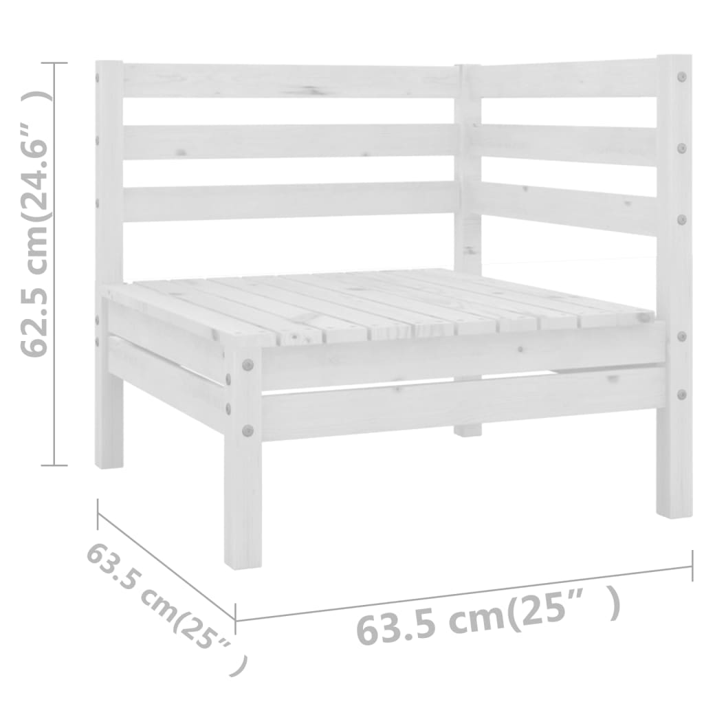 11-delige Loungeset massief grenenhout