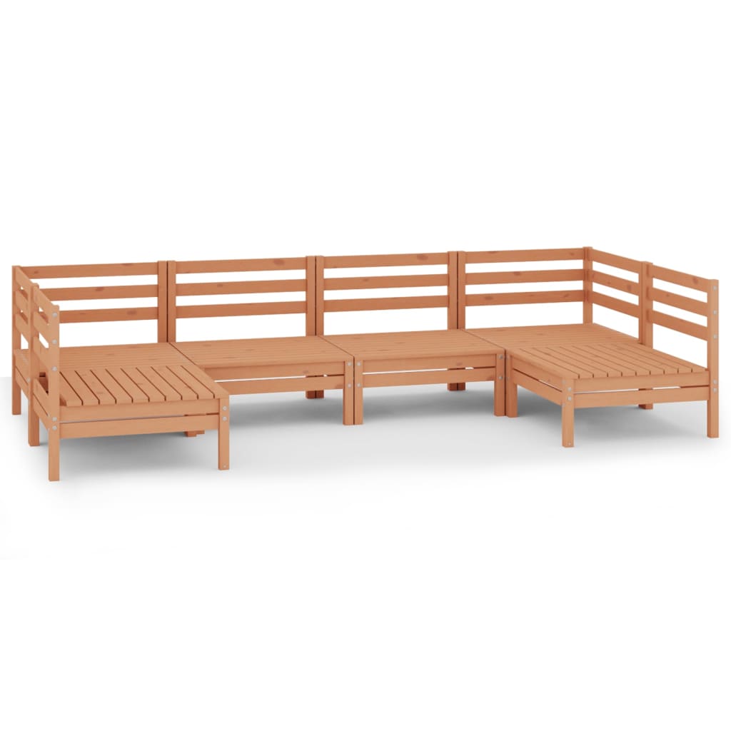 6-piece lounge set made of solid pine wood