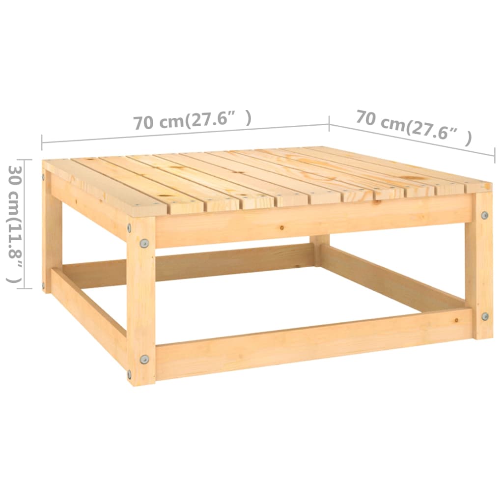 3-delige Loungeset massief grenenhout