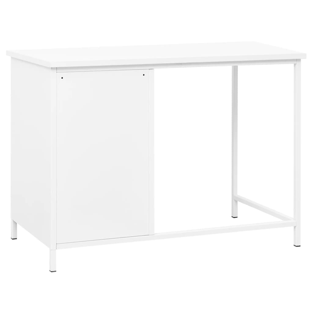 Bureau industrieel met lades 105x52x75 cm staal antracietkleur