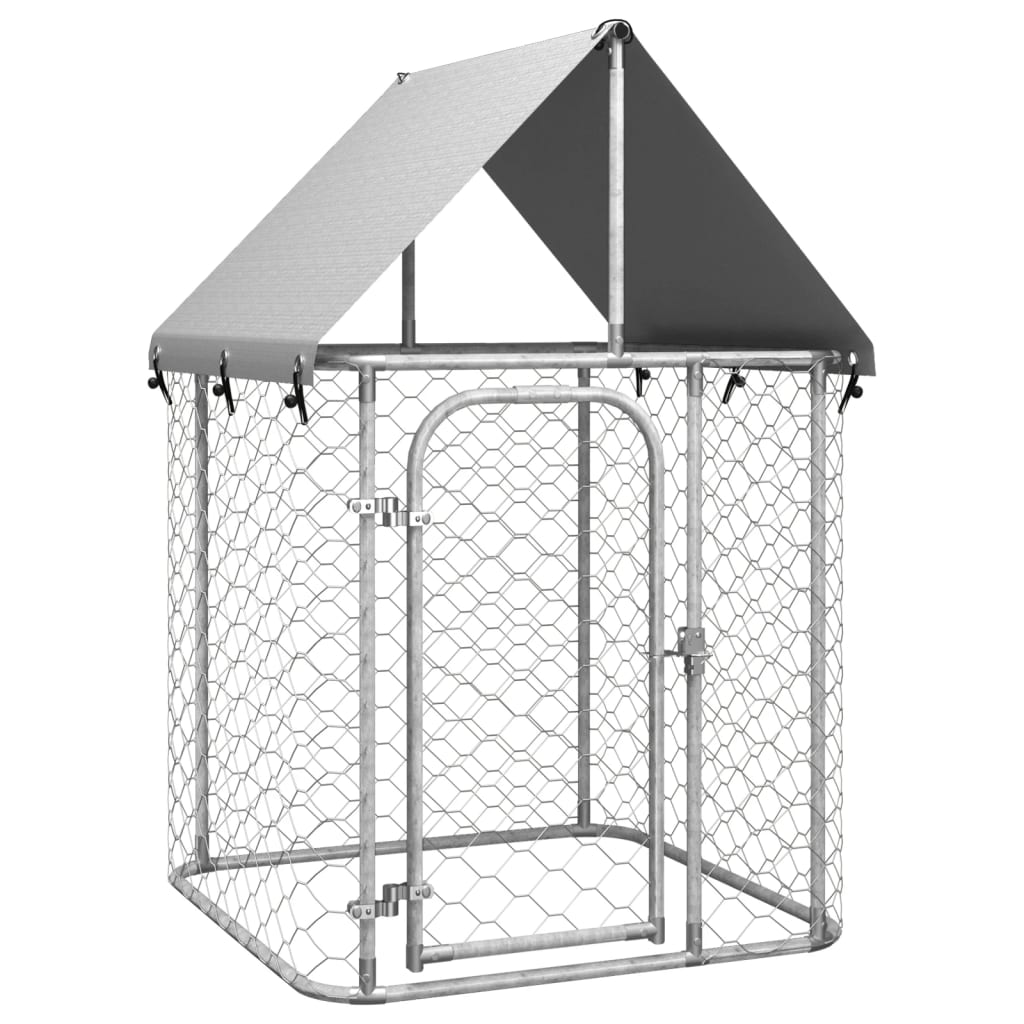 Hondenkennel voor buiten met dak 200x100x150 cm