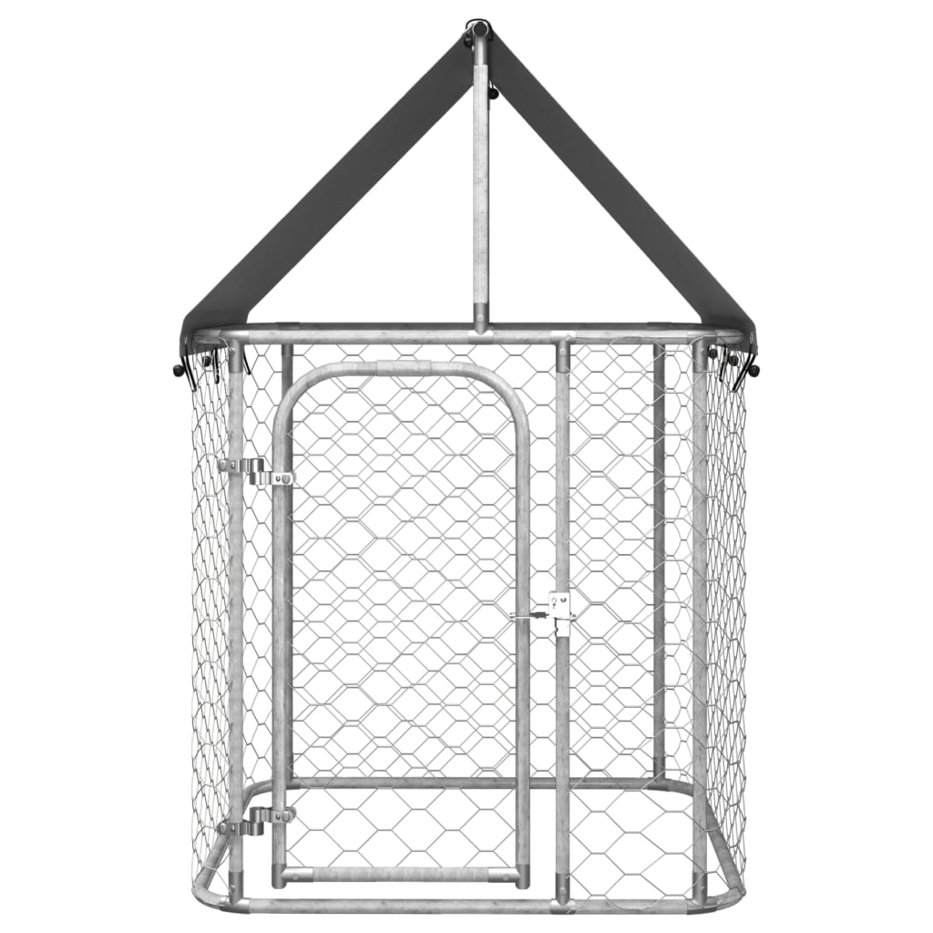 Hondenkennel voor buiten met dak 200x100x150 cm