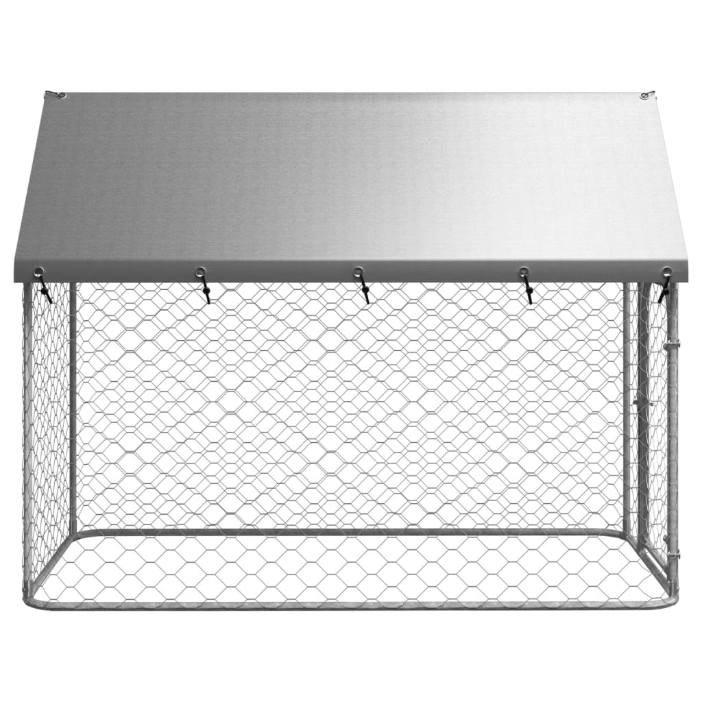 Hondenkennel voor buiten met dak 200x100x150 cm