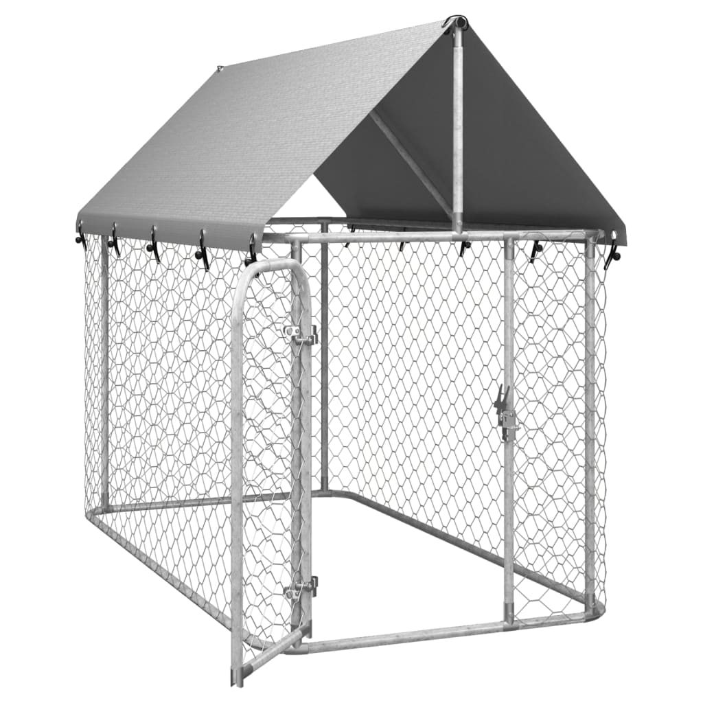 Hondenkennel voor buiten met dak 200x100x150 cm