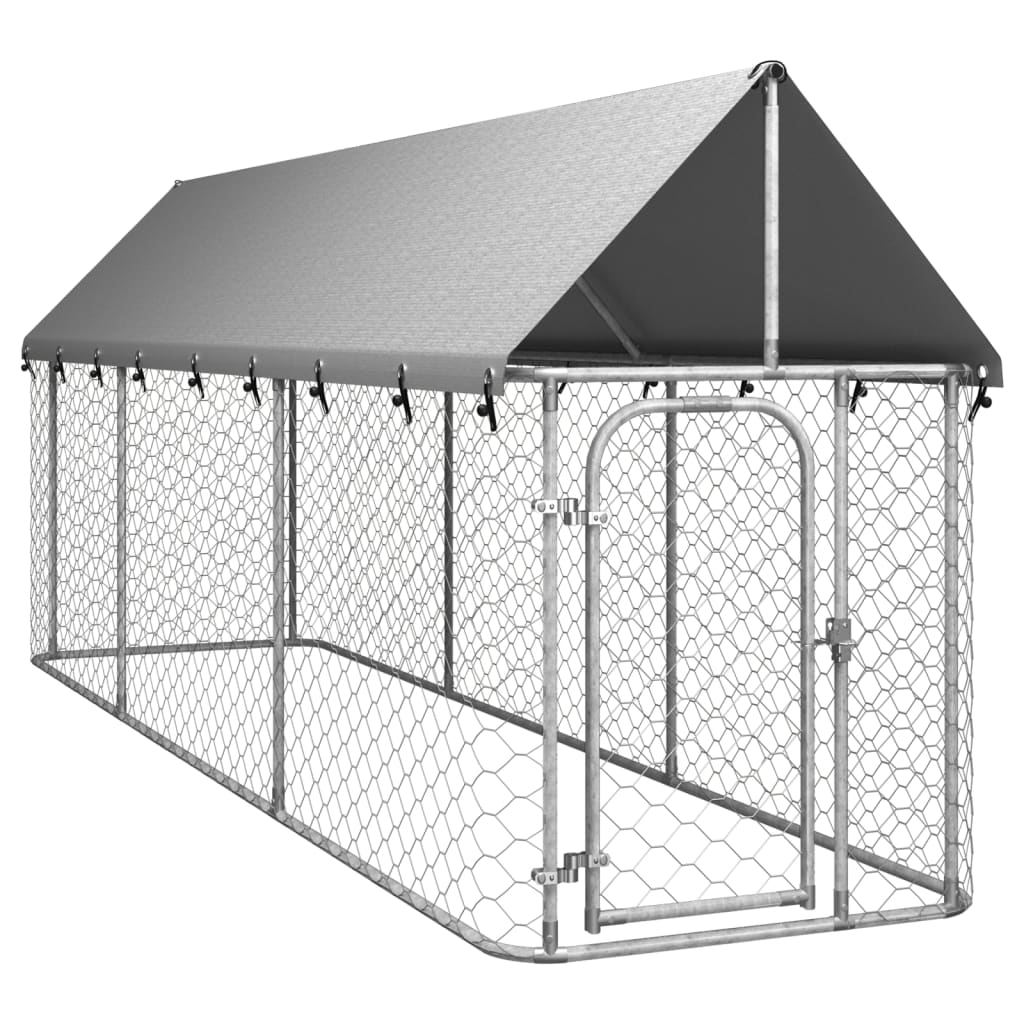 Hondenkennel voor buiten met dak 200x100x150 cm