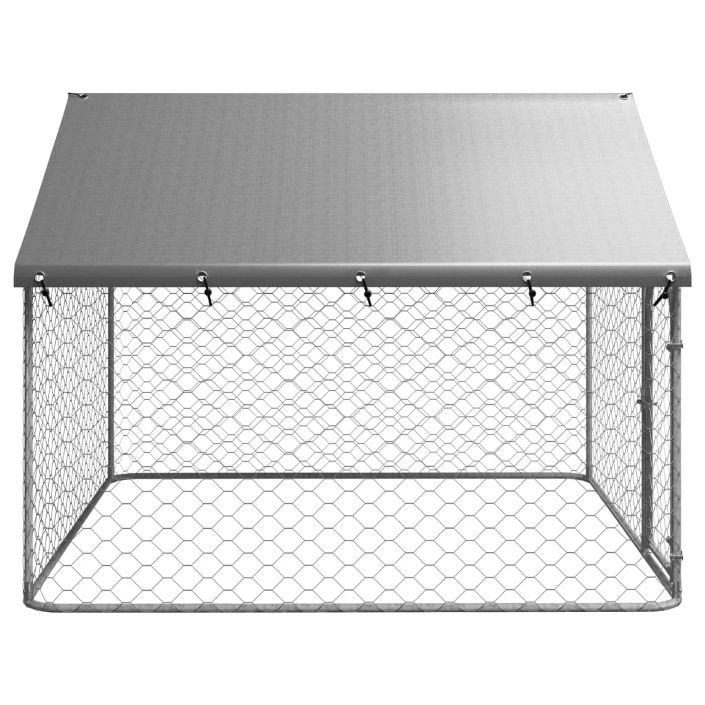 Hondenkennel voor buiten met dak 200x100x150 cm