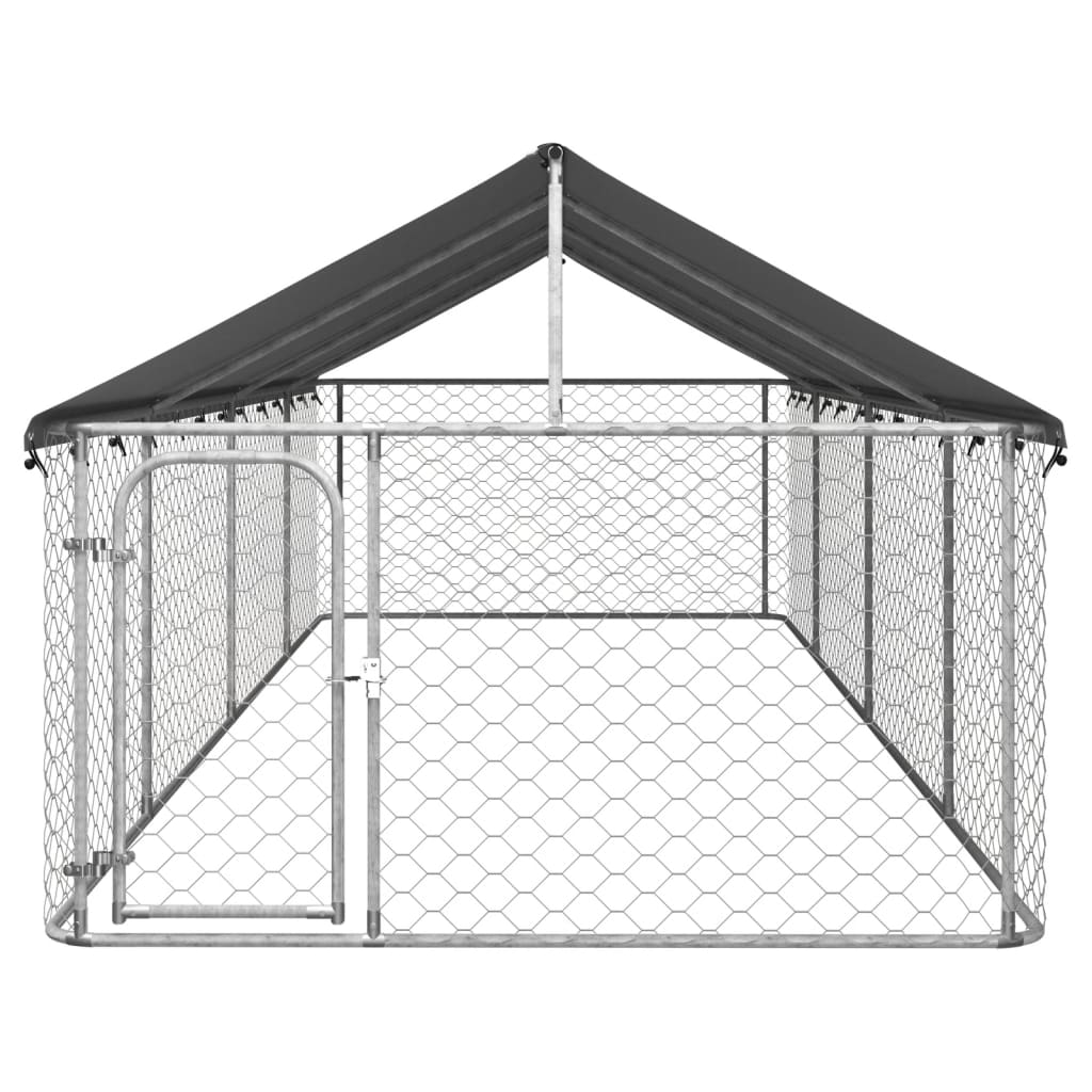 Hondenkennel voor buiten met dak 200x100x150 cm