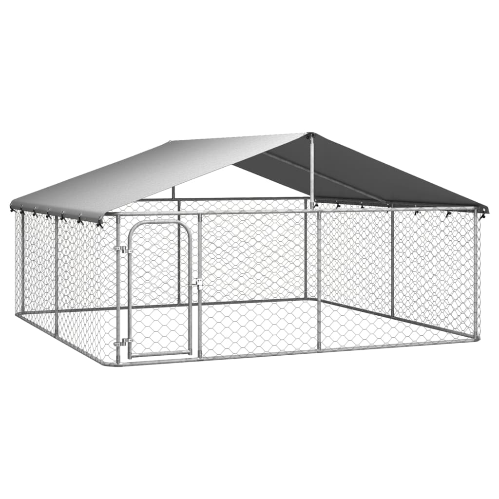 Hondenkennel voor buiten met dak 200x100x150 cm