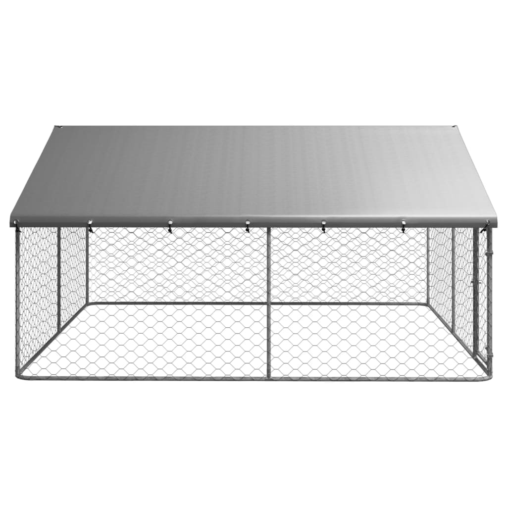 Hondenkennel voor buiten met dak 200x100x150 cm