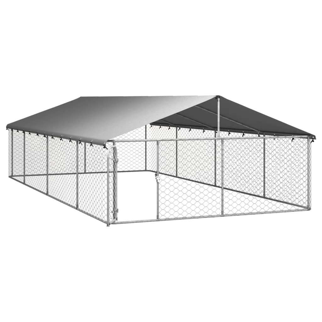 Hondenkennel voor buiten met dak 200x100x150 cm