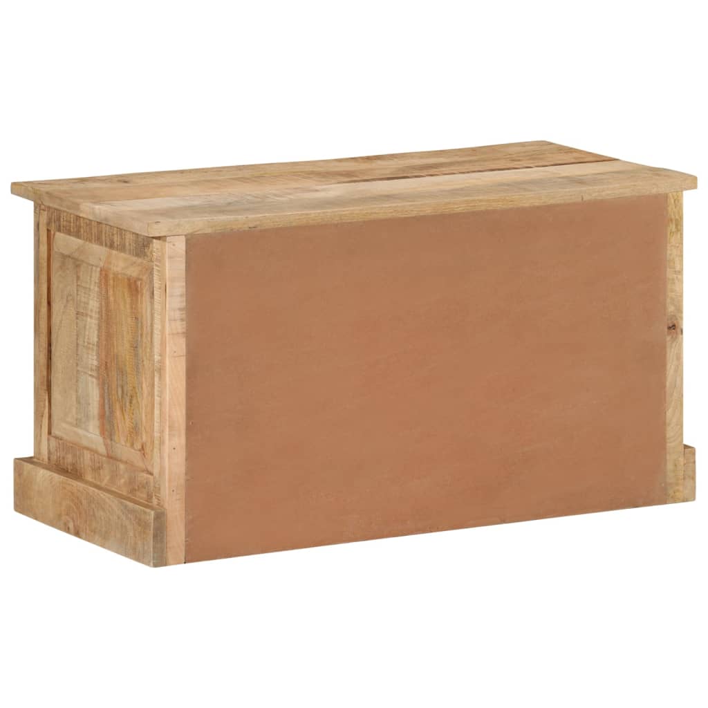 Schoenenopbergbank 85x40x45 cm massief mangohout