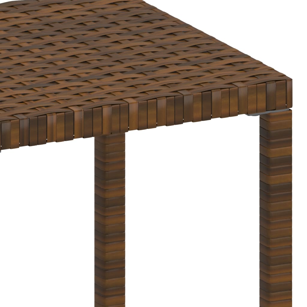 Ligbedden 2 st met tafel poly rattan