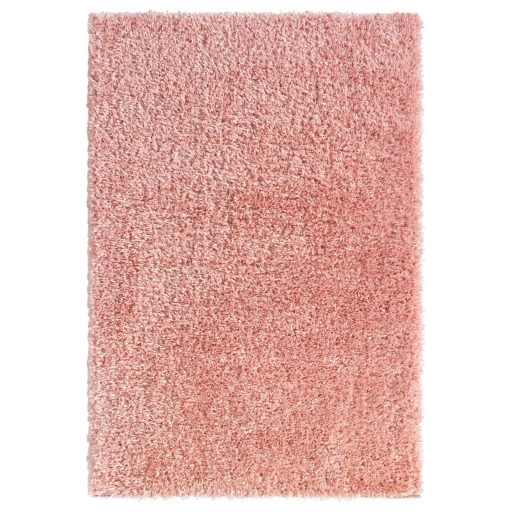 Vloerkleed shaggy hoogpolig 50 mm 160x230 cm roze