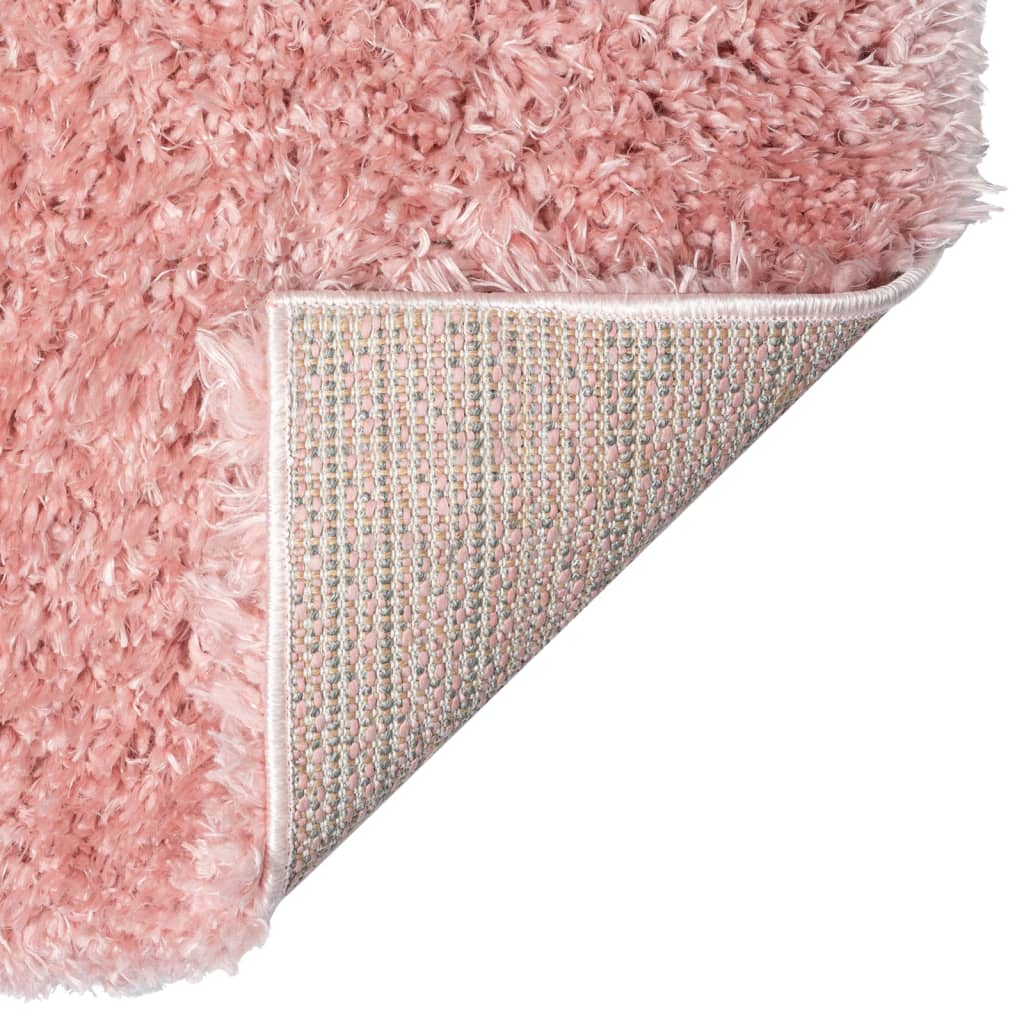 Vloerkleed shaggy hoogpolig 50 mm 160x230 cm roze