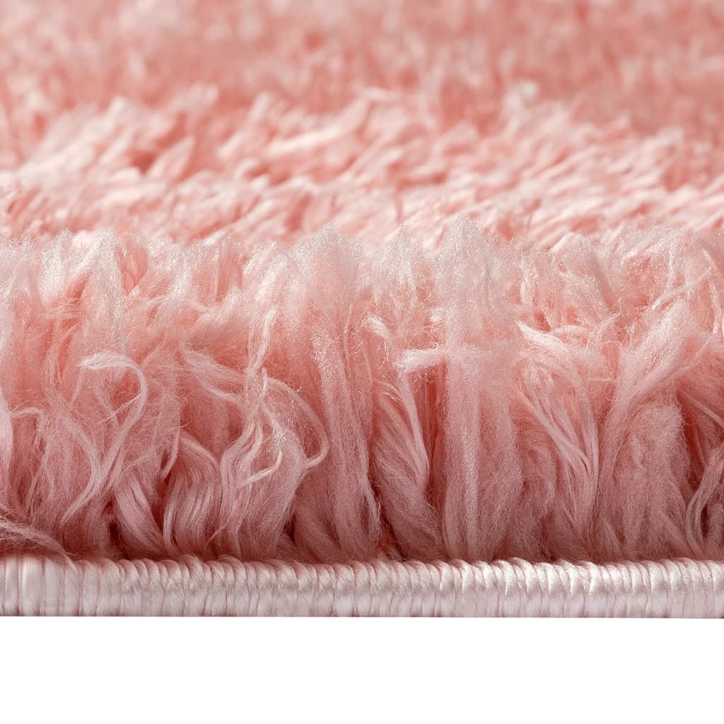 Vloerkleed shaggy hoogpolig 50 mm 160x230 cm roze