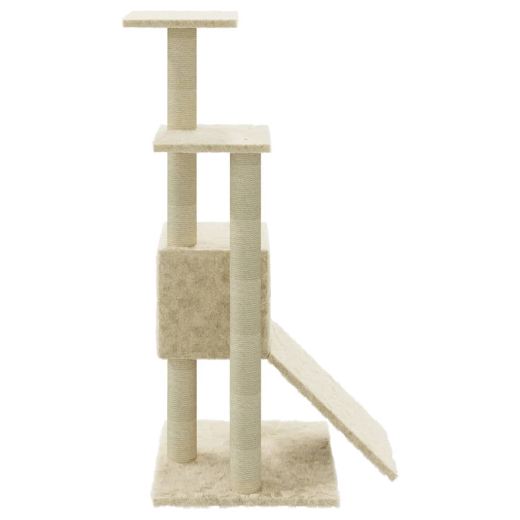 Kattenmeubel met sisal krabpalen 92 cm