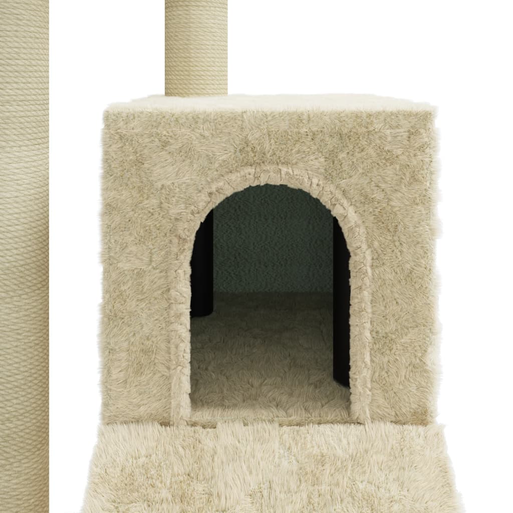 Kattenmeubel met sisal krabpalen 92 cm