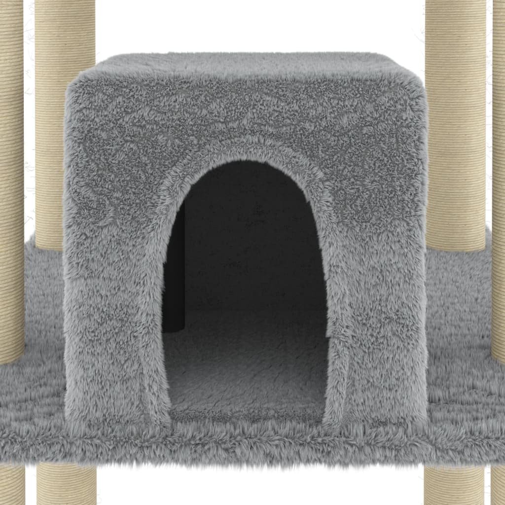 Kattenmeubel met sisal krabpalen 216 cm