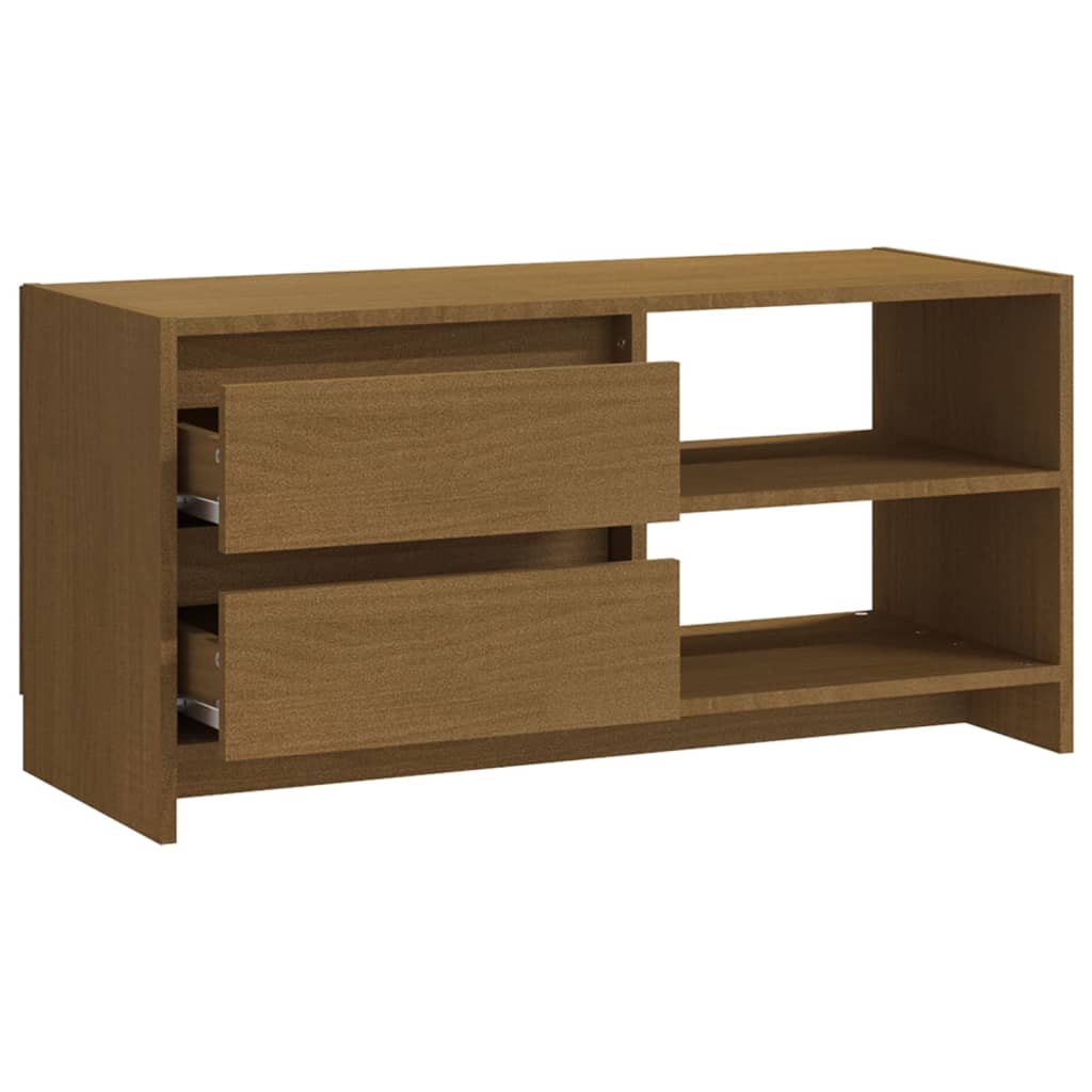 Tv-meubel 80x31x39 cm massief grenenhout