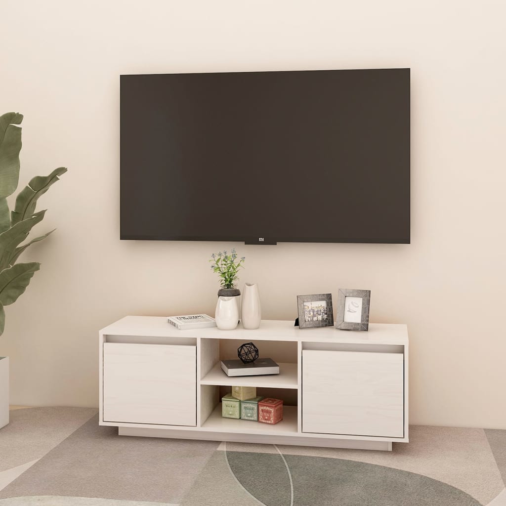 Tv-meubel 110x30x40 cm massief grenenhout