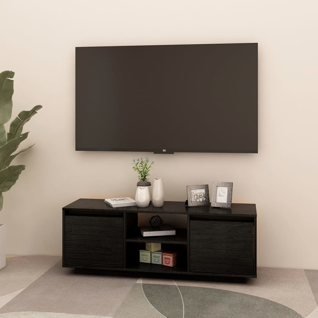 Tv-meubel 110x30x40 cm massief grenenhout