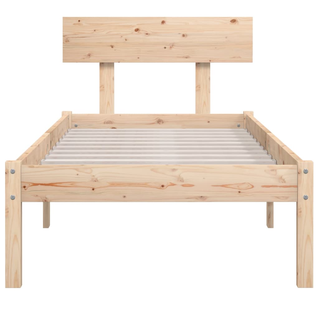 Bedframe massief hout 120x190 cm