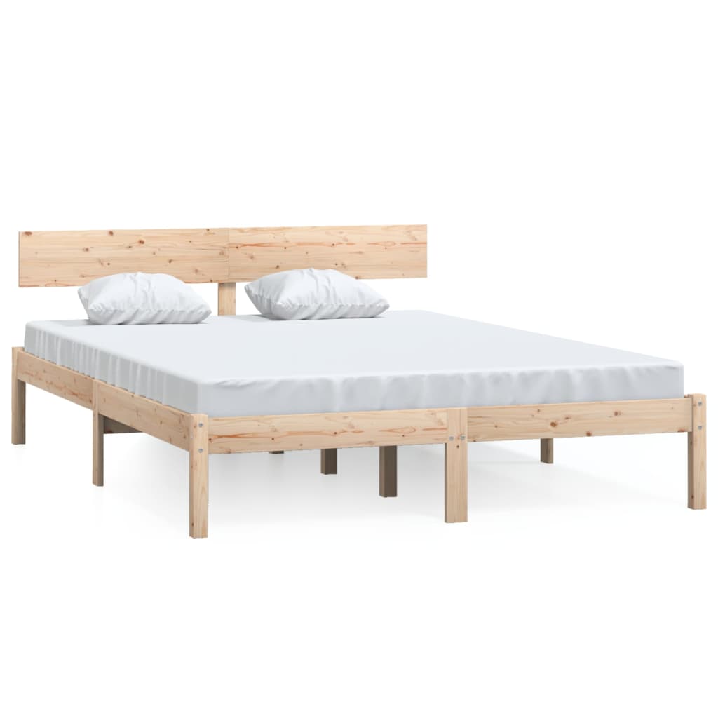 Bedframe massief hout 120x190 cm