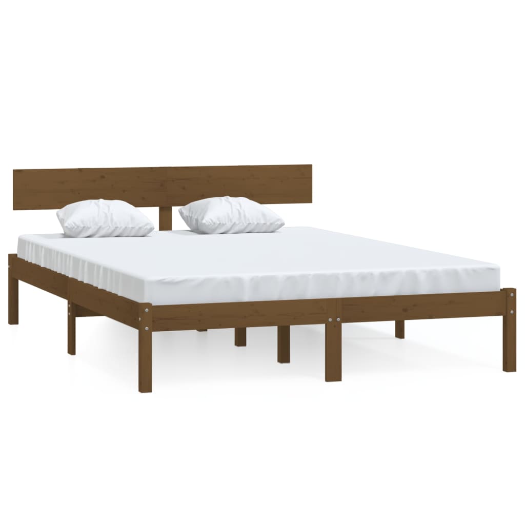 Bedframe massief hout 120x190 cm