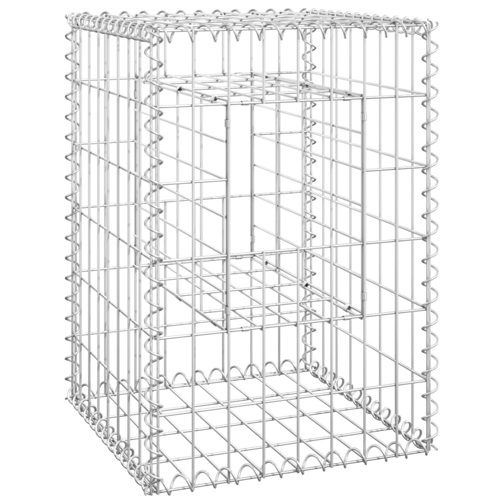 Schanskorf palen 2 st 40x40x140 cm ijzer