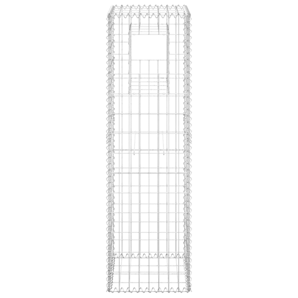 Schanskorf palen 2 st 40x40x140 cm ijzer