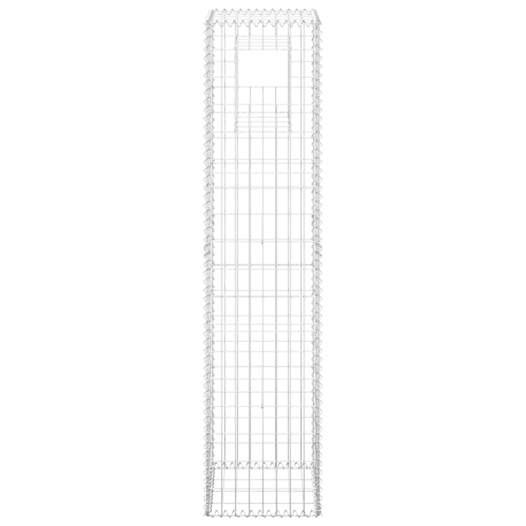 Schanskorf palen 2 st 40x40x140 cm ijzer