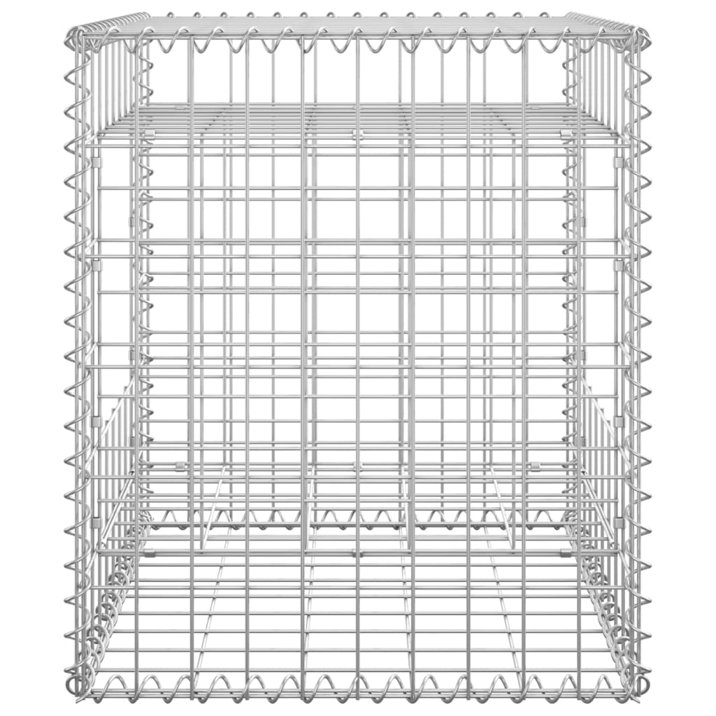 Schanskorf palen 2 st 40x40x140 cm ijzer