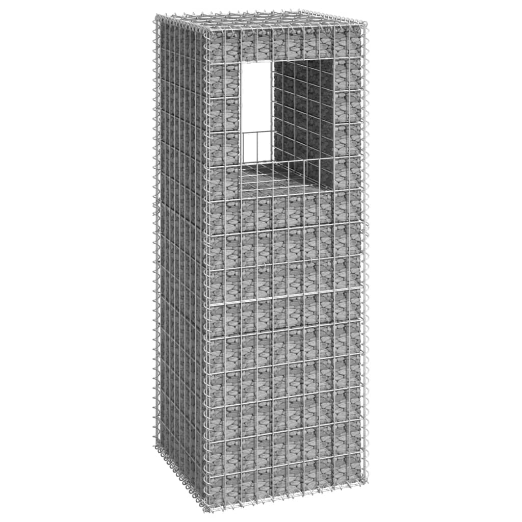 Schanskorf palen 2 st 40x40x140 cm ijzer