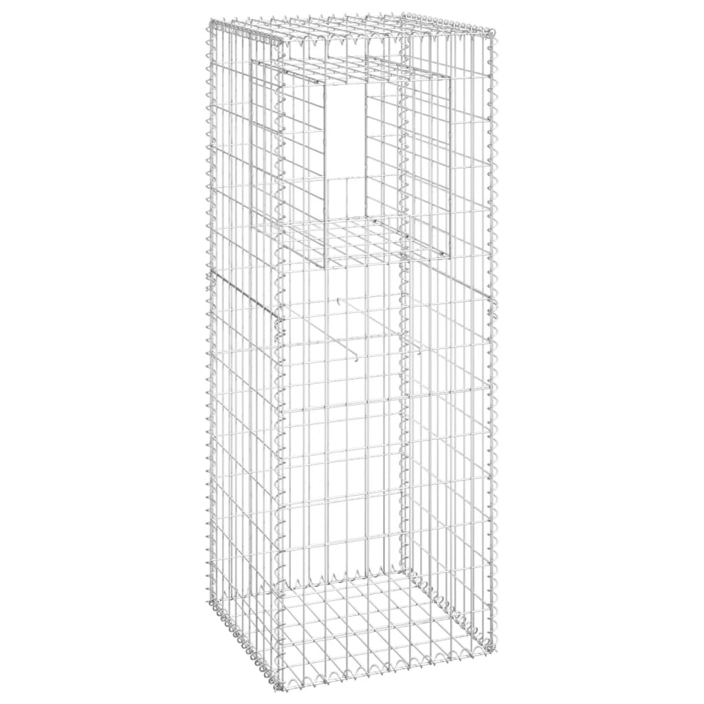 Schanskorf palen 2 st 40x40x140 cm ijzer