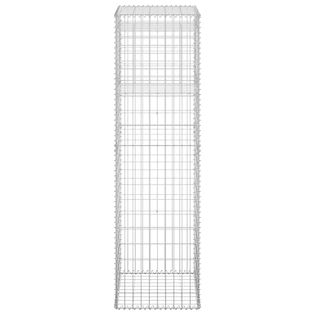 Schanskorf palen 2 st 40x40x140 cm ijzer