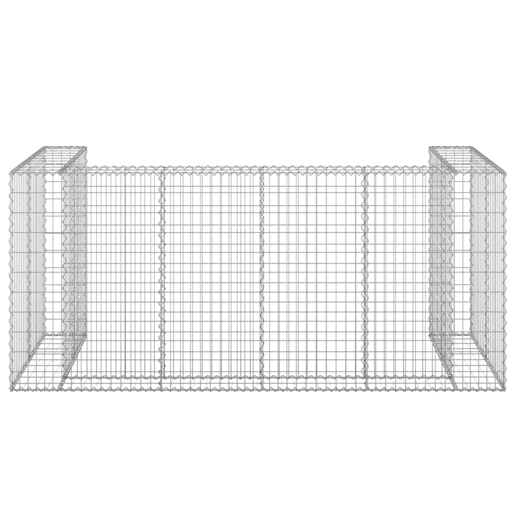 Schanskorf voor containers 254x100x110 cm gegalvaniseerd staal