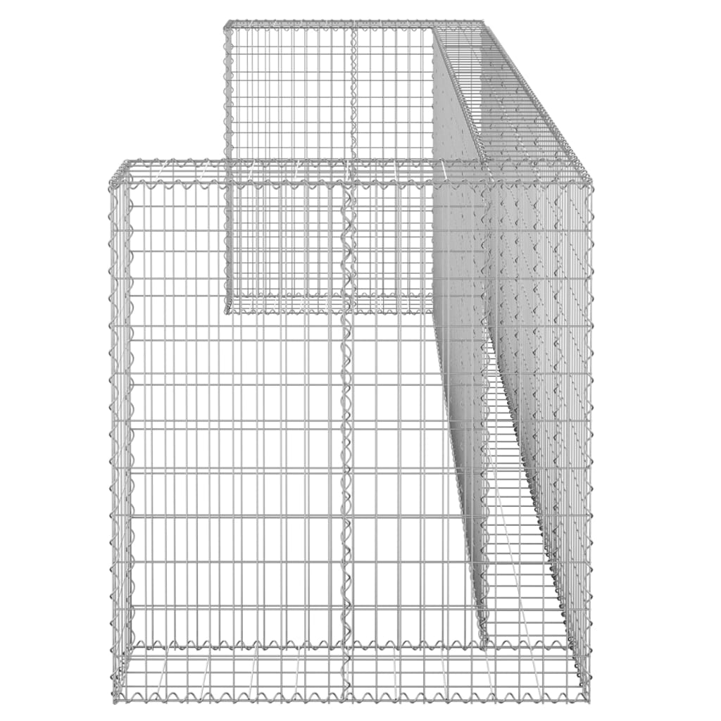 Schanskorf voor containers 254x100x110 cm gegalvaniseerd staal